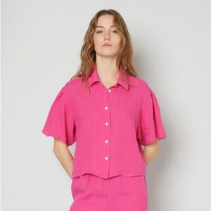 American Vintage Ivybo shirt in hibiscus